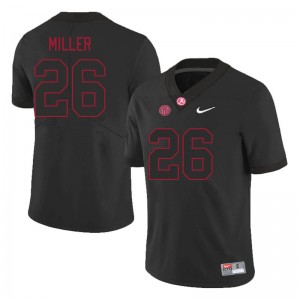 Men's Alabama Crimson Tide #26 Jam Miller Black 2024 College Football Jersey 650205-617