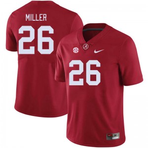 Men's Alabama Crimson Tide #26 Jam Miller Crimson High School College Football Jersey 381206-320