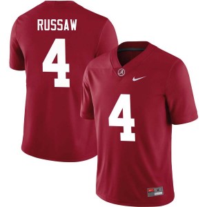 Men Alabama Crimson Tide #4 Qua Russaw Crimson Player College Football Jerseys 160149-729