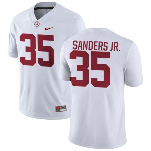 Men Alabama Crimson Tide #35 Abduall Sanders Jr. White 2025 College Football Jersey 249780-826