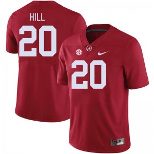 Men's Alabama Crimson Tide #20 Daniel Hill Crimson NCAA College Football Jersey 346200-772