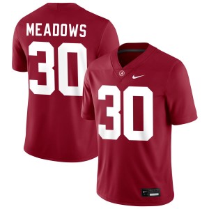 Men Alabama Crimson Tide #30 Derek Meadows Crimson 2025-26 College Football Jersey 771277-776