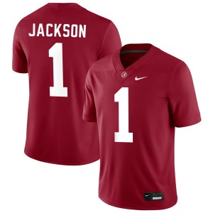 Men Alabama Crimson Tide #1 Domani Jackson Crimson 2025-26 College Football Jersey 337882-732