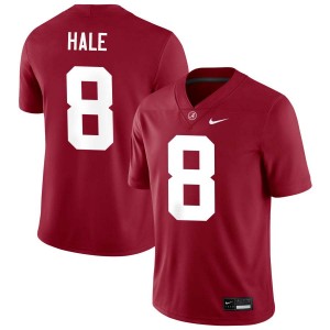Men Alabama Crimson Tide #8 Jalen Hale Crimson Official College Football Jersey 277537-102