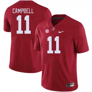 Men's Alabama Crimson Tide #11 Jihaad Campbell Crimson Official College Football Jersey 863935-808