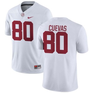 Men Alabama Crimson Tide #80 Josh Cuevas White Player College Football Jersey 886131-515