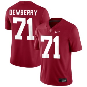 Men Alabama Crimson Tide #71 Kam Dewberry Crimson Player College Football Jersey 879168-219