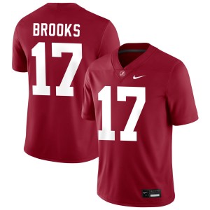 Men Alabama Crimson Tide #17 Lotzeir Brooks Crimson 2025-26 College Football Jerseys 700715-718