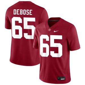 Men Alabama Crimson Tide #65 Micah DeBose Crimson NCAA College Football Jersey 594126-434