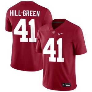 Men Alabama Crimson Tide #41 Nikhai Hill-Green Crimson Limited College Football Jersey 891328-879