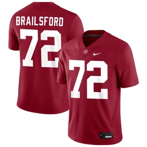 Men Alabama Crimson Tide #72 Parker Brailsford Crimson Alumni College Football Jerseys 338581-154