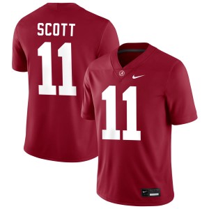 Men Alabama Crimson Tide #11 Rico Scott Crimson Player College Football Jerseys 532412-874
