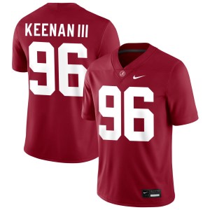 Men Alabama Crimson Tide #96 Tim Keenan III Crimson Replica College Football Jersey 616502-338