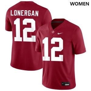 Women Alabama Crimson Tide #12 Dylan Lonergan Crimson Game College Football Jersey 749954-944