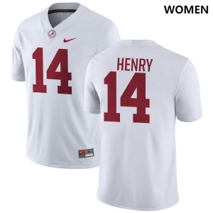 Women Alabama Crimson Tide #14 Fatutoa Henry White Alumni College Football Jerseys 822861-621