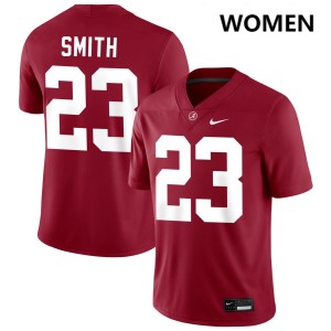 Women Alabama Crimson Tide #23 James Smith Crimson Player College Football Jersey 641140-641
