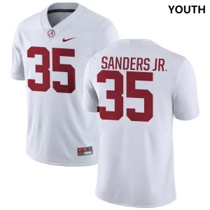 Youth Alabama Crimson Tide #35 Abduall Sanders Jr. White High School College Football Jersey 769935-764