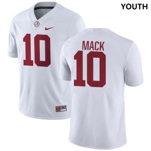 Youth Alabama Crimson Tide #10 Austin Mack White 2025-26 College Football Jersey 422679-605