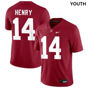 Youth Alabama Crimson Tide #14 Fatutoa Henry Crimson Stitched College Football Jerseys 959603-373