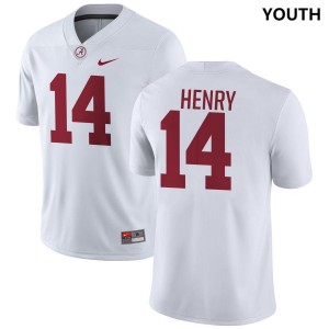 Youth Alabama Crimson Tide #14 Fatutoa Henry White 2025-26 College Football Jerseys 159323-182