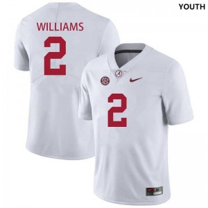 Youth Alabama Crimson Tide #2 Ryan Williams White Player College Football Jersey 562848-638
