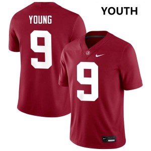 Youth Alabama Crimson Tide #9 Richard Young Crimson High School College Football Jerseys 615983-493