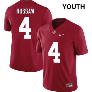 Youth Alabama Crimson Tide #4 Qua Russaw Crimson Player College Football Jerseys 268638-174