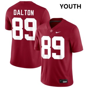 Youth Alabama Crimson Tide #89 Brody Dalton Crimson Official College Football Jerseys 424063-960