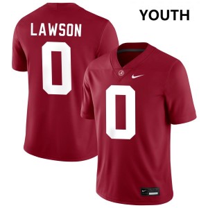 Youth Alabama Crimson Tide #0 Deontae Lawson Crimson 2025-26 College Football Jerseys 917207-511