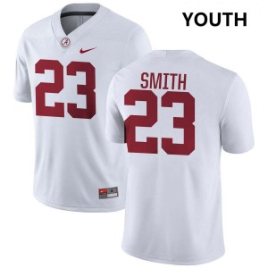 Youth Alabama Crimson Tide #23 James Smith White University College Football Jerseys 394934-912