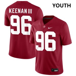 Youth Alabama Crimson Tide #96 Tim Keenan III Crimson Game College Football Jersey 496271-884