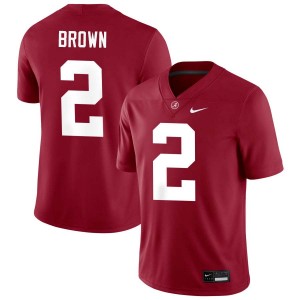 Men Alabama Crimson Tide #2 Zabien Brown Crimson Alumni College Football Jerseys 860255-747