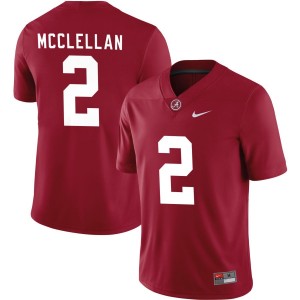 Men's Alabama Crimson Tide #2 Jase McClellan Crimson College Football Jersey 335859-748