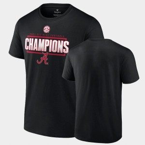Men's Alabama Crimson Tide Black 2021 SEC West Football Division Champions Locker Room College Football T-Shirt 729720-657