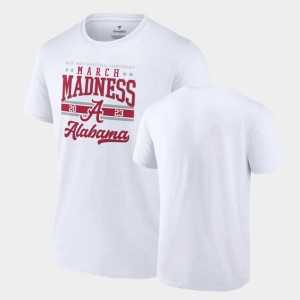 Men's Alabama Crimson Tide White 2023 NCAA Basketball Tournament March Madness T-Shirt 884690-969