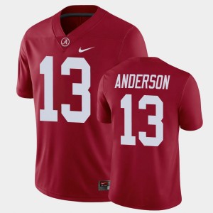 Men's Alabama Crimson Tide #13 Aaron Anderson Crimson Game Jersey 731285-473