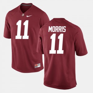 Men's Alabama Crimson Tide #11 Alec Morris Crimson Alumni Football Game Jersey 299341-719