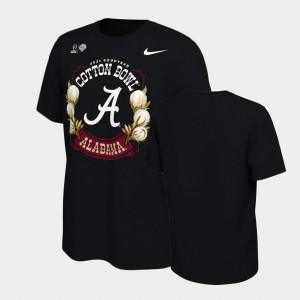 Men's Alabama Crimson Tide Black 2021 Cotton Bowl Illustrated College Football T-Shirt 539722-425