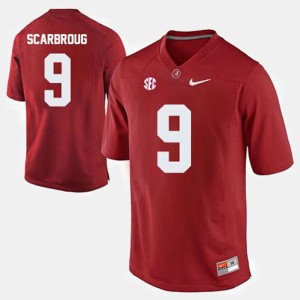 Men's Alabama Crimson Tide #9 Bo Scarbrough Crimson College Football Jersey 575788-757