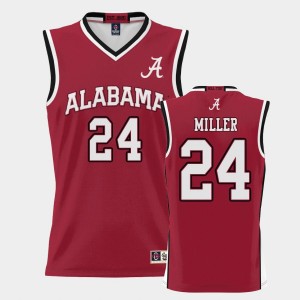 Men's Alabama Crimson Tide #24 Brandon Miller Crimson ProSphere College Basketball Jersey 724854-702