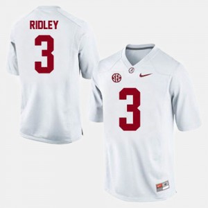 Men's Alabama Crimson Tide #3 Calvin Ridley White College Football Jersey 450711-713