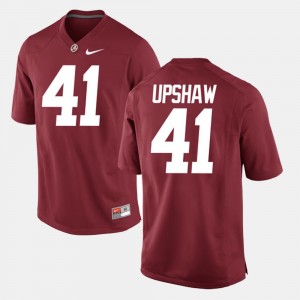 Men's Alabama Crimson Tide #41 Courtney Upshaw Crimson Alumni Football Game Jersey 441359-636