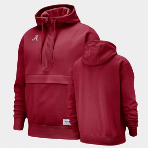 Men's Alabama Crimson Tide Crimson Half-Zip Club Hoodie 472125-812