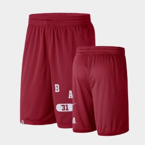 Men's Alabama Crimson Tide Crimson Performance Wordmark Shorts 865308-823