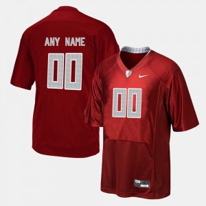 Men's Alabama Crimson Tide #00 Custom Red College Football Jersey 775452-862