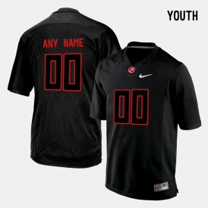 Youth Alabama Crimson Tide #00 Custom Black College Limited Football Jersey 605279-962
