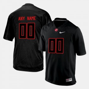 Men's Alabama Crimson Tide #00 Custom Black College Limited Football Jersey 797721-231