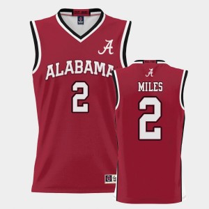 Men's Alabama Crimson Tide #2 Darius Miles Crimson ProSphere College Basketball Jersey 343117-574