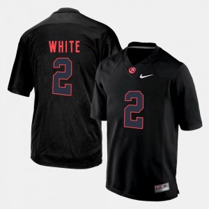 Men's Alabama Crimson Tide #2 DeAndrew White Black Silhouette College Jersey 427641-722