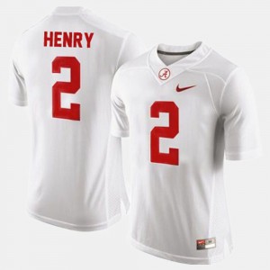 Youth Alabama Crimson Tide #2 Derrick Henry White College Football Jersey 493472-984